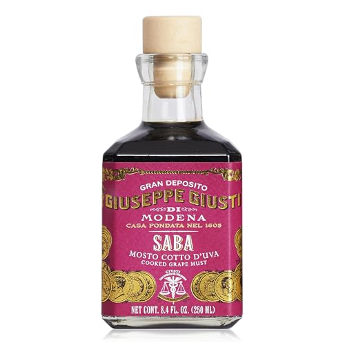 Giuseppe Giusti Saba Mosto Cotto d'Uva di Modena dickflüssiger Traubenmost aus Italien in Cubicaflasche (1 x 0.25 l) von Giusti