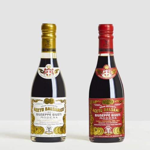 Giusti - Balsamico-Essig aus Modena 2 und 3 Goldmedaillen - 2 x 250ml Champagnotta von Giusti