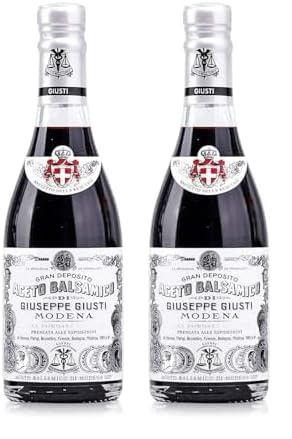 Giusti - IGP-Balsamico-Essig aus Modena 1 Silbermedaille - 250ml Champagnotta (Packung mit 2) von Giusti