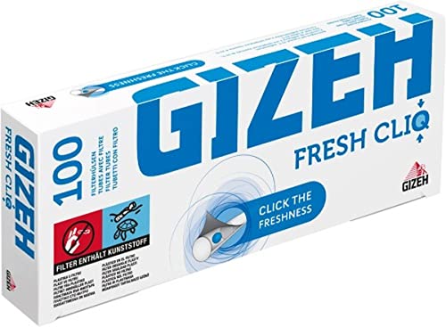 2000 (20x100) GIZEH Fresh CliQ (Hülsen, Filterhülsen, Zigarettenhülsen) von Gizeh
