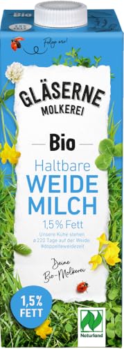 GM Bio H-Milch 1,5% Fett 2 x 1 l GM Bio H-Milch 1,5% Fett 2 x 1 l von Gläserne Molkerei