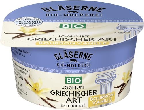 GM Bio Joghurt griechischer Art Vanille 6 x 150 gr GM Bio Joghurt griechischer Art Vanille 6 x 150 gr von Gläserne Molkerei