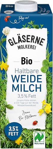 Gläserne Molkerei GM Bio H-Milch 3,5% Fett (2 x 1 l) von Gläserne Molkerei