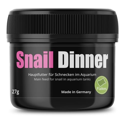 GlasGarten Snail Dinner | 27g – Premium Schneckenfutter, Hauptfutter für Süßwasser-Schnecken, aus 100% natürlichen Zutaten gepresst, schonend getrocknet GlasGarten Snail Dinner | 27g – Premium Schneckenfutter, Hauptfutter für Süßwasser-Schnecken, aus 100% natürlichen Zutaten gepresst, schonend getrocknet von GlasGarten