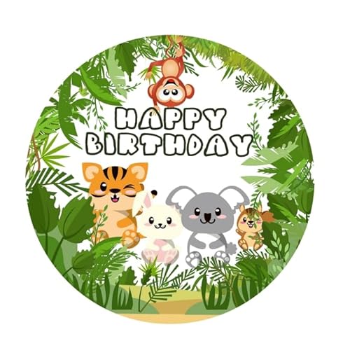 Gleevio Tortenaufleger Geburtstag Wildtiere Gleevio Tortenaufleger Geburtstag Wildtiere von Gleevio
