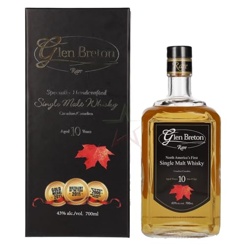 Glen Breton Rare 10 Years Old Canada's First Single Malt Whisky 43,00% 0,70 Liter von Glen Breton