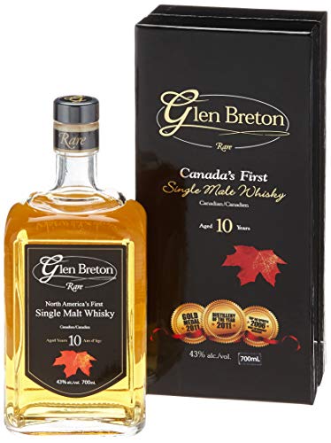 Glen Breton Rare 10 Years Old Canada's First Single Malt Whisky mit Geschenkverpackung (1 x 0.7 l) von Glen Breton