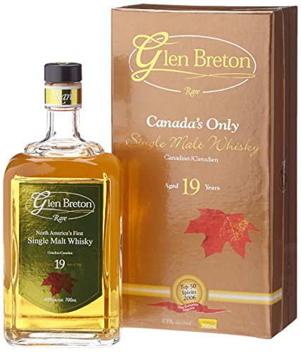 Glen Breton Rare 19 Years Old Canada's First Single Malt Whisky mit Geschenkverpackung (1 x 0.7 l) von Glen Breton