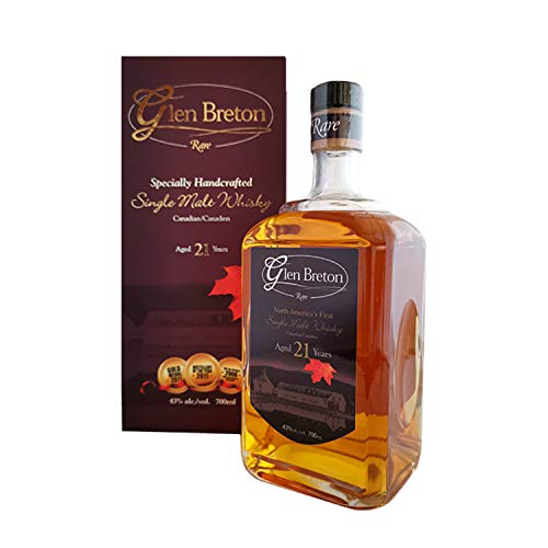 Glen Breton Rare 21 Years Old Canada's First Single Malt Whisky 43% Volume 0,7l in Geschenkbox Whisky von Glen Breton