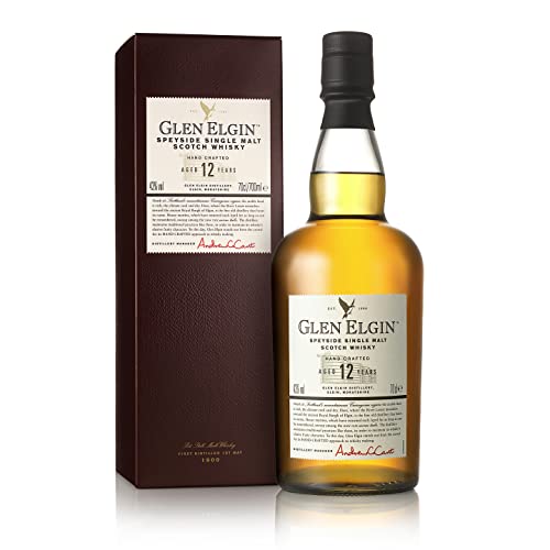 Glen Elgin 12 Jahre | Speyside Single Malt Scotch Whisky | aromatischer Klassiker | in traditioneller Geschenkbox | 43% vol | 700ml Einzelflasche von Glen Elgin