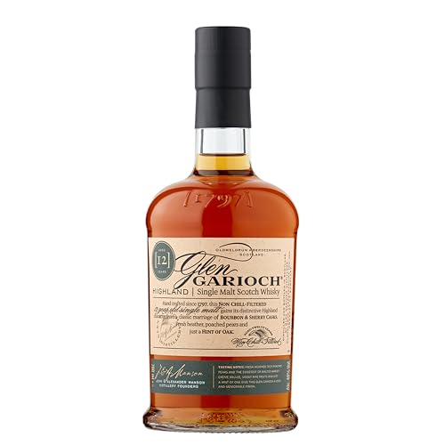 Glen Garioch 12 Jahre | Single Malt Scotch Whisky | gereift in nordamerikanischen Bourbon-Fässern und spanischen Sherry-Fässern | 48% Vol | 700ml Einzelflasche von Glen Garioch