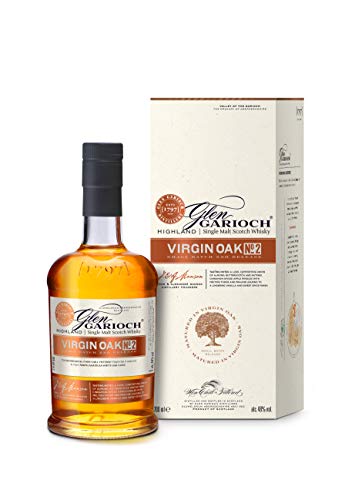 Glen Garioch Virgin Oak No. 2 Single Malt Scotch Whisky, mit Geschenkverpackung, 48% Vol, 1 x 0,7l von Glen Garioch
