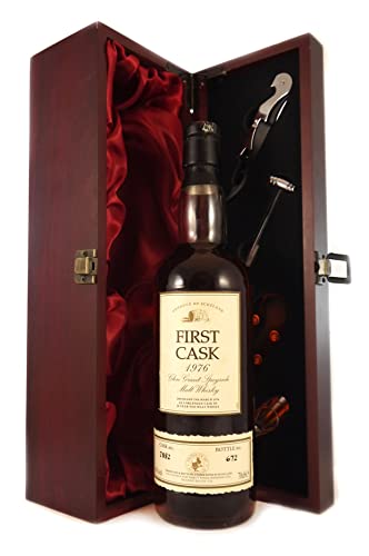 Glen Grant 20 Year Old Speyside Malt Whisky 1976 (First Cask bottling) in einer mit Seide ausgestatetten Geschenkbox, 1 x 700ml von Glen Grant 20