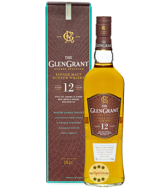 Glen Grant 12 Jahre Single Malt Scotch Whisky (43 % Vol., 0,7 Liter) von Glen Grant Rothes Speyside Distillery