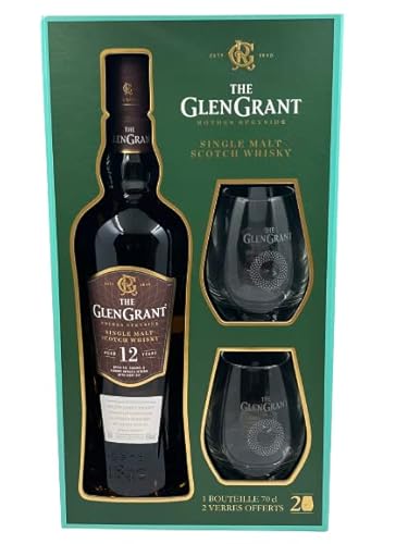 Glen Grant 12 Years GP mit Gläser Single Malt Scotch Whisky 43% 0,7l Flasche Glen Grant 12 Years GP mit Gläser Single Malt Scotch Whisky 43% 0,7l Flasche von Glen Grant
