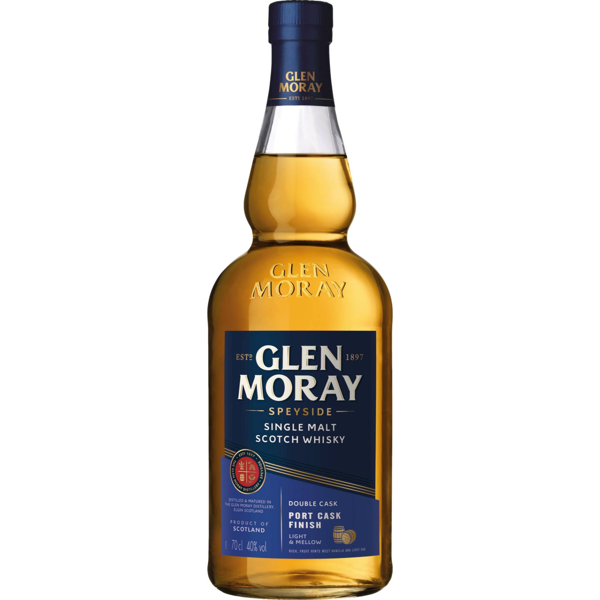 Glen Moray Speyside Single Malt Whisky, Scotch, 40% Vol, 0,7l, Spirituosen von Glen Moray Customer Service Société des Vins et Spiritueux LM 94220 Charenton France