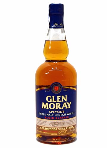 Glen Moray 10 Years Old Speyside Single Malt Scotch Whisky mit 2 Gläsern (1 x 0.7 l) von Glen Moray