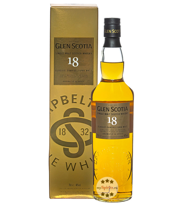 Glen Scotia 18 Jahre Single Malt Whisky (46 % Vol., 0,7 Liter) von Glen Scotia Distillery