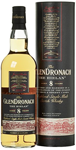 Glendronach 8 Years Old The Hielan' mit Geschenkverpackung Whisky (1 x 0.7 l) von Glendronach