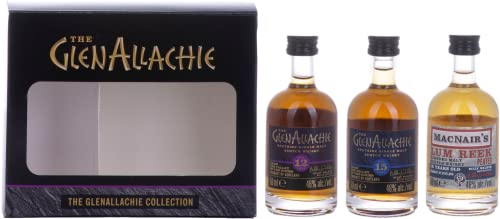 The GlenAllachie COLLECTION Set (12 YO + 15 YO + MacNair's 12 YO) 46% Vol. 3x0,05l von Glenallachie