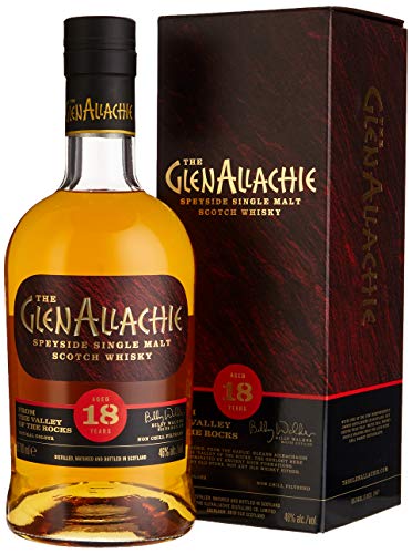 GlenAllachie | Speyside Single Malt Whisky | 700 ml | 46% Vol. | 18 Jahre gereift | Geschmack von Butter, Karamell & Zimt | Noten von Malz & Rosinen | Würzige Aromen mit schokoladigen Noten GlenAllachie | Speyside Single Malt Whisky | 700 ml | 46% Vol. | 18 Jahre gereift | Geschmack von Butter, Karamell & Zimt | Noten von Malz & Rosinen | Würzige Aromen mit schokoladigen Noten von Glenallachie