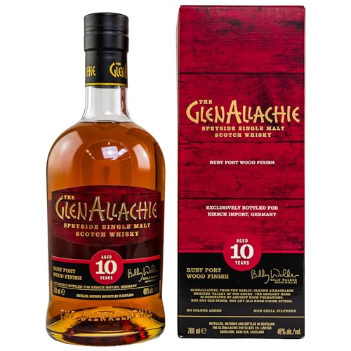 The GlenAllachie 10 Years Old RUBY PORT WOOD FINISH 48% Vol. 0,7l in Geschenkbox von Glenallachie