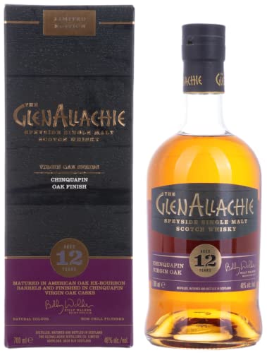 The GlenAllachie 12 Years Old Single Malt CHINQUAPIN VIRGIN OAK FINISH 48% Volume 0,7l in Geschenkbox Whisky, 24950 von Glenallachie