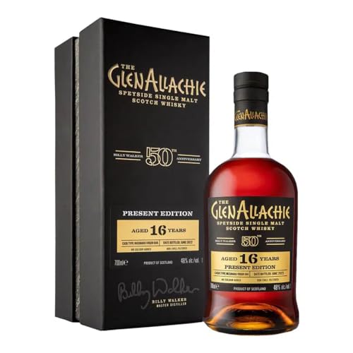 The GlenAllachie 16 Years Old 50th Anniversary PRESENT EDITION 2022 48% Vol. 0,7l in Geschenkbox von Glenallachie