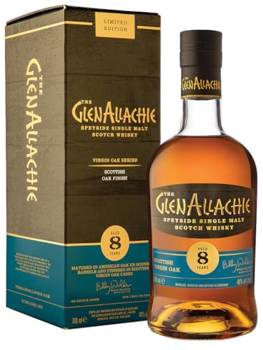 The GlenAllachie 8 Years Old SCOTTISH VIRGIN OAK FINISH 48% Vol. 0,7l in Geschenkbox von Glenallachie