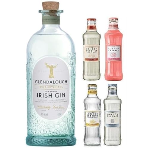 GLENDALOUGH WILD BOTANICAL GIN 70 CL CON KIT 4 BOTTIGLIE THE LONDON ESSENCE MISTE von Glendalough