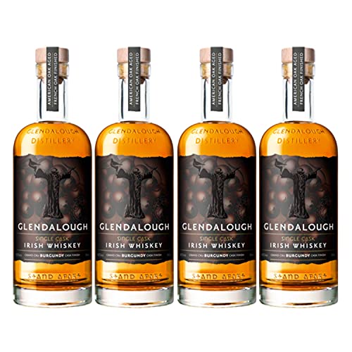 Glendalough Grand Cru Burgundy Single Cask Finish Irish Whiskey Irland I Visando Paket (4 Flaschen) von Glendalough