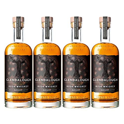 Glendalough Grand Cru Burgundy Single Cask Finish Irish Whiskey Irland I Visando Paket (4 Flaschen) von Glendalough