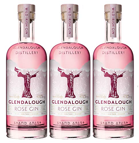 Glendalough Wild Rose Gin Irland (3 Flaschen) von Glendalough