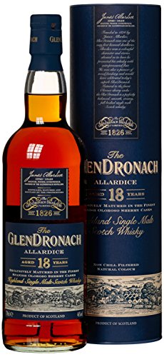 Glendronach 18 Years Old Allardice Oloroso mit Geschenkverpackung Whisky (1 x 0.7 l) von Glendronach