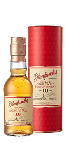 Glenfarclas 10 Years Old Highland Single Malt Scotch Whisky 40% Vol. 0,2l in Geschenkbox von Glenfarclas