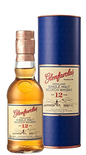 Glenfarclas 12 Years Old Highland Single Malt Scotch Whisky 43% Vol. 0,2l in Geschenkbox von Glenfarclas