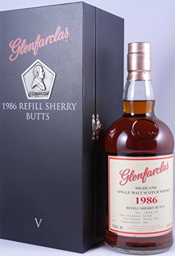 Glenfarclas 1986 30 Years 5. Edition Refill Sherry Butts Single Malt Scotch Whisky Cask Strength 53,8% aus der limited Six Generations Serie - eine von 1094 Flaschen Glenfarclas 1986 30 Years 5. Edition Refill Sherry Butts Single Malt Scotch Whisky Cask Strength 53,8% aus der limited Six Generations Serie - eine von 1094 Flaschen von Glenfarclas
