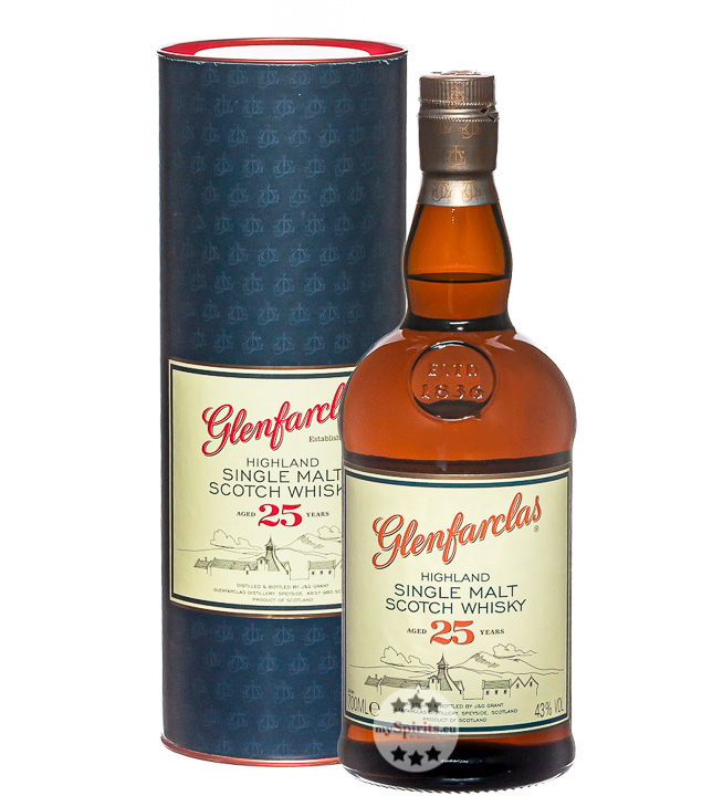 Glenfarclas 25 Jahre Highland Single Malt Whisky (43 % Vol., 0,7 Liter) von Glenfarclas