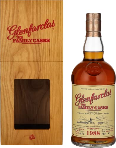 Glenfarclas THE FAMILY CASKS Single Cask SUMMER 2018 Refill Sherry Butt 1988 52,4% Vol. 0,7l in Holzkiste Glenfarclas THE FAMILY CASKS Single Cask SUMMER 2018 Refill Sherry Butt 1988 52,4% Vol. 0,7l in Holzkiste von Glenfarclas
