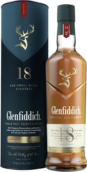 Glenfiddich Single Malt Scotch 18 Years 40% vol. 0,7 l von Glenfiddich Distillery
