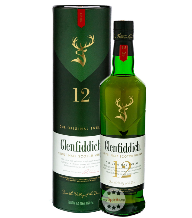 Glenfiddich 12 Jahre Single Malt Scotch Whisky (40 % vol., 0,7 Liter) von Glenfiddich