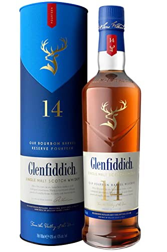 Glenfiddich 14 Years Old BOURBON BARREL RESERVE Single Malt Scotch Whisky 43% Volume 0,7l in Geschenkbox Whisky Glenfiddich 14 Years Old BOURBON BARREL RESERVE Single Malt Scotch Whisky 43% Volume 0,7l in Geschenkbox Whisky von Glenfiddich