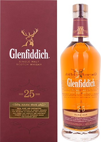 Glenfiddich 25 Jahre Rare Oak mit Geschenkverpackung Whisky (1 x 0.7 l) von Glenfiddich
