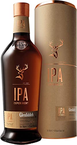 Glenfiddich IPA Experiment Single Malt Scotch Whisky mit Geschenkverpackung, 70cl – limitierte Premium-Auflage in Indian Pale Ale Fässern gereift, 70cl von Glenfiddich