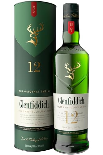 Glenfiddich 12 Jahre Single Malt Scotch Whisky mit Geschenkverpackung, 70cl von Glenfiddich