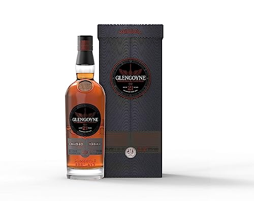 Glengoyne 21 Jahre Single Malt Scotch Whisky mit Geschenkverpackung (1 x 0,7 l) von Glengoyne