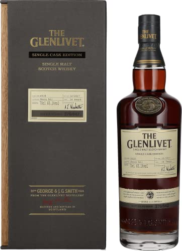 The Glenlivet 14 Years Old SINGLE CASK EDITION Sherry Butt 2017 60,1% Vol. 0,7l in Geschenkbox von Glenlivet