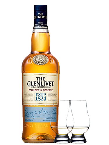 Glenlivet Founders Reserve Single Malt Whisky 0,7 Liter + 2 Glencairn Gläser von Unbekannt