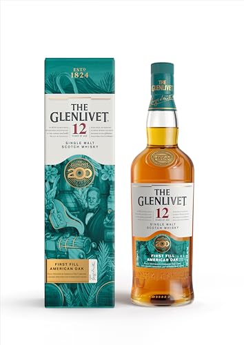 The Glenlivet 12 Jahre Single Malt Scotch Whisky, Limited Edition im 200 Jahre Design, feiner Whisky mit Sommerfruchtnoten, 1 x 0,7L, 43 Vol.-Prozent von Glenlivet