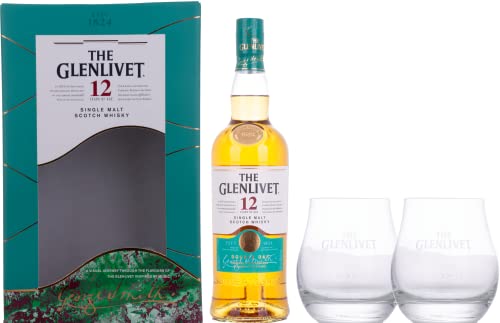 The Glenlivet 12 Years Old DOUBLE OAK 40% Vol. 0,7l in Geschenkbox mit 2 Gläsern von Glenlivet